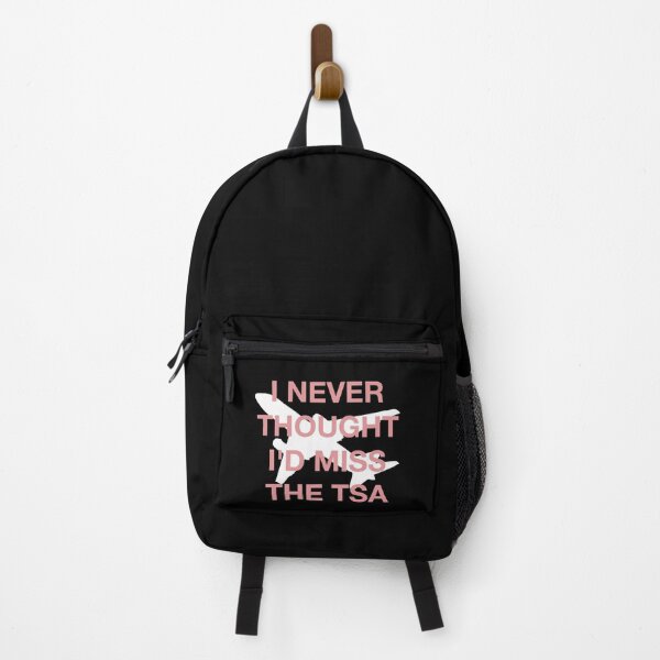 Item preview, I never thought I'd miss the tsa - Covid Business Travel [white,pink] designed and sold by bellatierra.