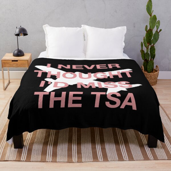 Item preview, I never thought I'd miss the tsa - Covid Business Travel [white,pink] designed and sold by bellatierra.