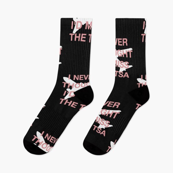 Item preview, I never thought I'd miss the tsa - Covid Business Travel [white,pink] designed and sold by bellatierra.