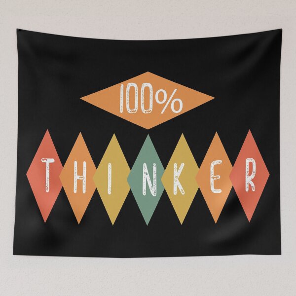 Item preview, Vintage Style One Hundred Percent Thinker designed and sold by Catherine Reading.