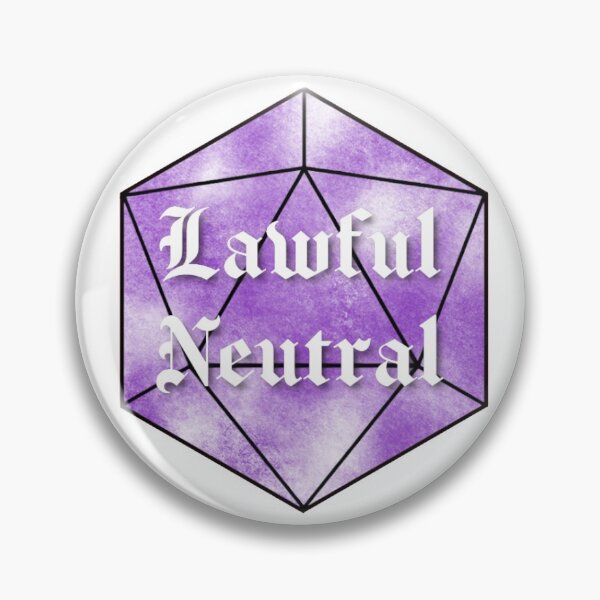 Item preview, Lawful Neutral Alignment d20 designed and sold by BriannaZumbro.