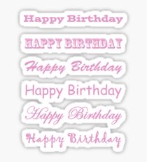 Happy Birthday Sticker