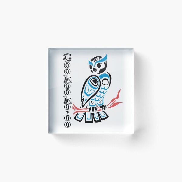 Item preview, Indigenous Owl (Gookooko'oo) designed and sold by KendraHowland.
