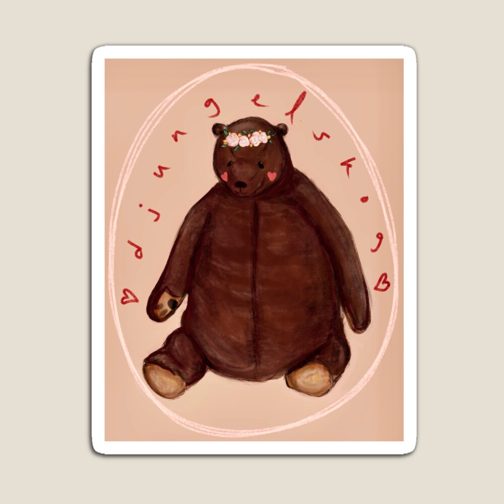 Halsin djungelskog bear Magnet for Sale by Snickersdoge