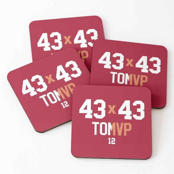 Item preview, Limited Edition Tam Brady 43 x 43 Touchdowns Shirt, Tom MVP 12 Shirt, Bucs MVP shirt, Mug, Hoodie, Sticker, Throw Blanket, Tapestry & Mask! designed and sold by GoatGear.