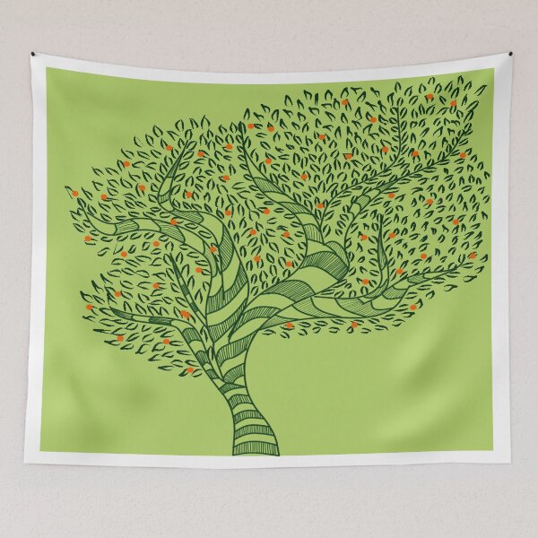 Item preview, Madhubani Tree  designed and sold by gouripriya.