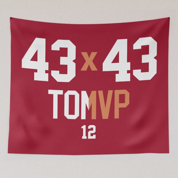 Item preview, Limited Edition Tam Brady 43 x 43 Touchdowns Shirt, Tom MVP 12 Shirt, Bucs MVP shirt, Mug, Hoodie, Sticker, Throw Blanket, Tapestry & Mask! designed and sold by GoatGear.