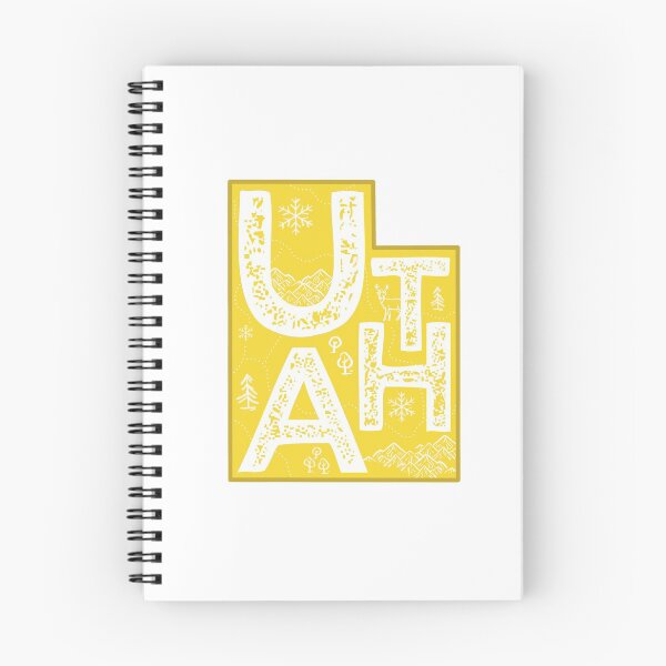 Item preview, Utah Map Typography Gold designed and sold by HelloGentry.