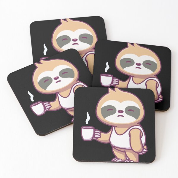 Item preview, Funny Sloth with Coffee cup designed and sold by Cutefy.
