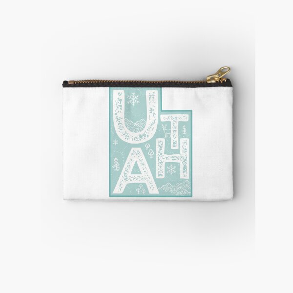 Item preview, Utah Map Typography Blue designed and sold by HelloGentry.