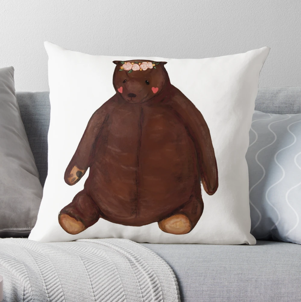djungelskog ikea bear Pillow for Sale by acamille28