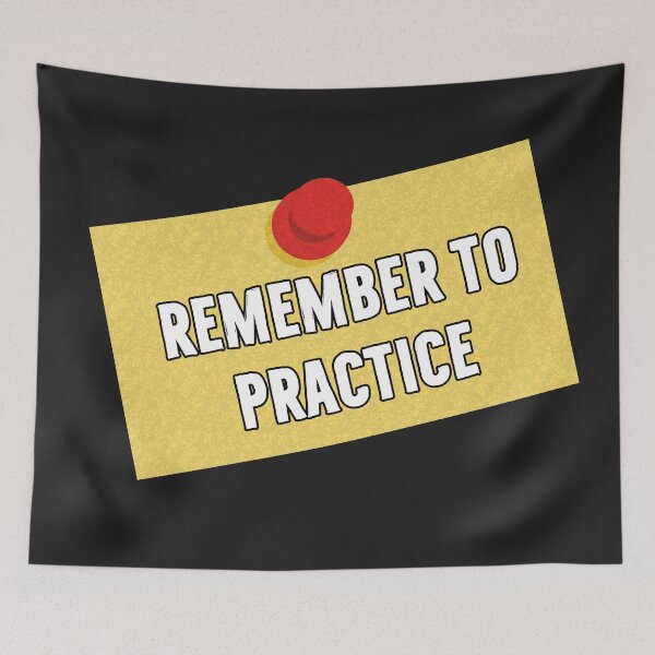 Item preview, Remember to Practice Post It designed and sold by DanLopesMerch.