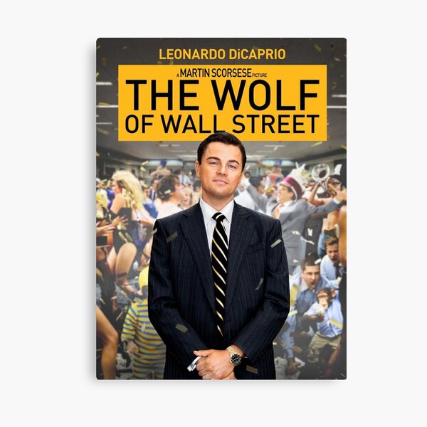 Der Wolf der Wall Street - Plakat Leinwanddruck