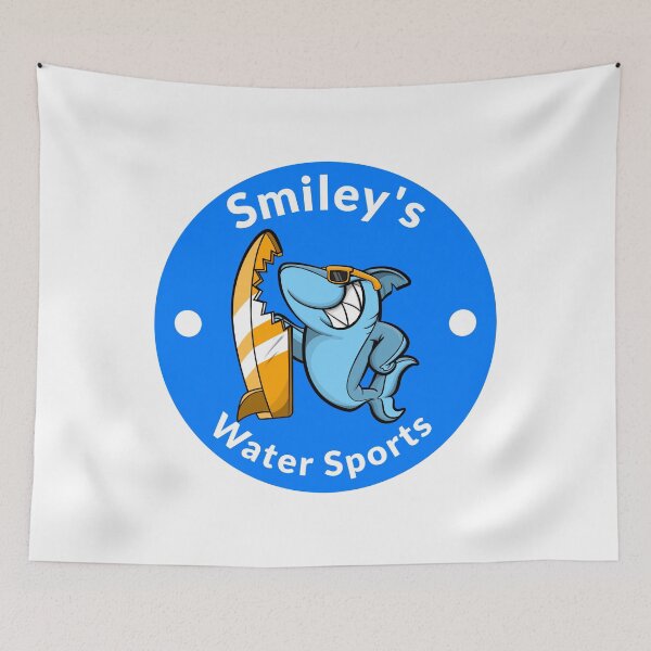 Item preview, smileys shark bite water sports designed and sold by LidaRayArt.