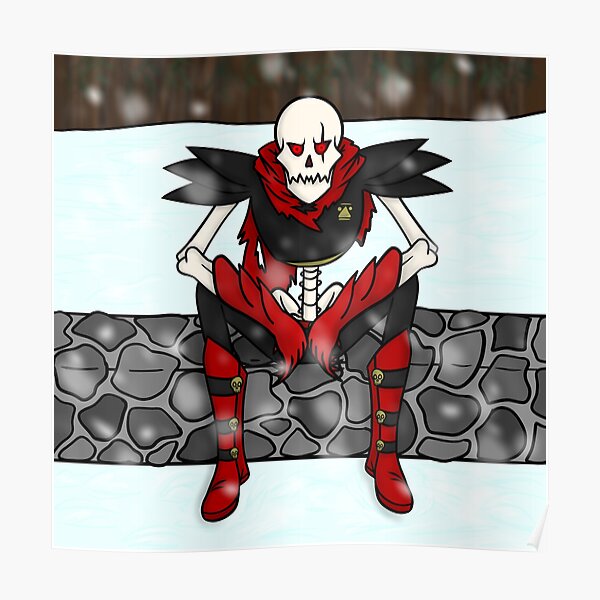 Underfell Papyrus Posters Redbubble