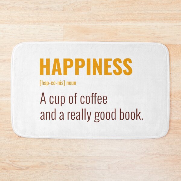 Item preview, Happiness is coffee and a good book designed and sold by LidaRayArt.