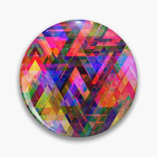 Item preview, Kaleidoscope of Psychedelic Triangles and Polygons Pattern designed and sold by GeekHeadDesigns.