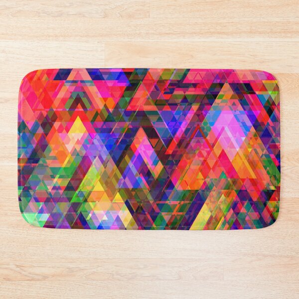 Item preview, Kaleidoscope of Psychedelic Triangles and Polygons Pattern designed and sold by GeekHeadDesigns.