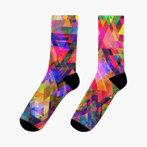 Item preview, Kaleidoscope of Psychedelic Triangles and Polygons Pattern designed and sold by GeekHeadDesigns.