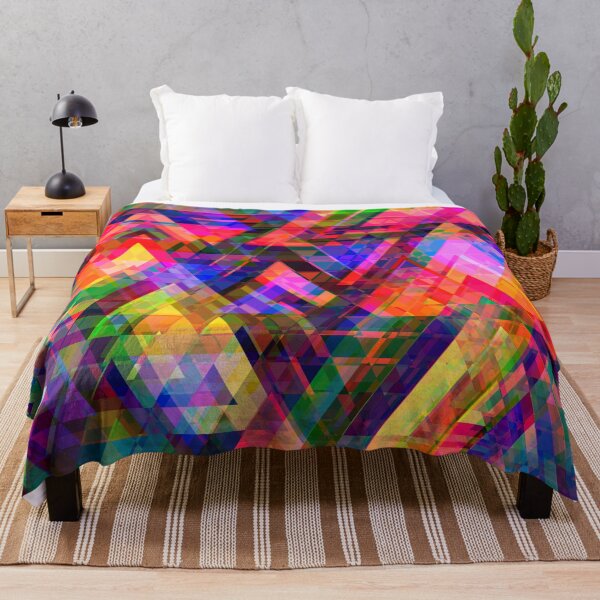 Item preview, Kaleidoscope of Psychedelic Triangles and Polygons Pattern designed and sold by GeekHeadDesigns.