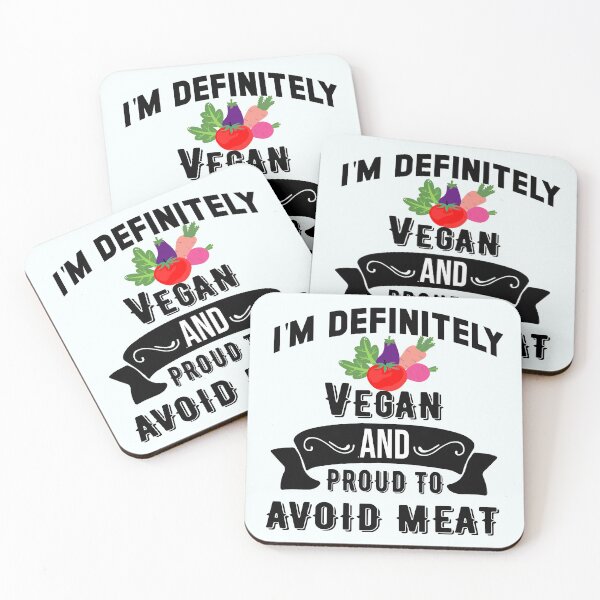 Item preview,  Definitely vegan, proud to avoid meat - Vegan diet quote designed and sold by Soul  ArtLove.