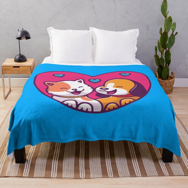 Item preview, Cute cat and dog Valentine designed and sold by Cutefy.