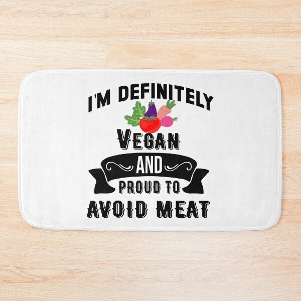 Item preview,  Definitely vegan, proud to avoid meat - Vegan diet quote designed and sold by Soul  ArtLove.