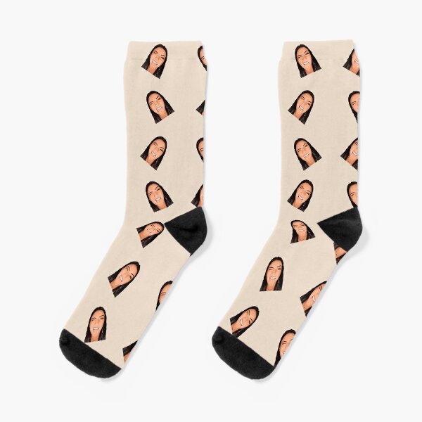 Cute Nude Brown Tik Tok Queen Charli Damelio Tongue Out Socks For Sale By Mnco Redbubble