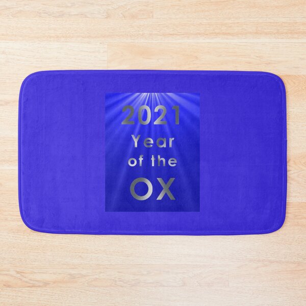Item preview, 2021 Year of the Ox - Metal on Blue Beams - Text Only designed and sold by KLP-Magick.