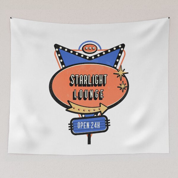 Item preview, retro starlight lounge  designed and sold by LidaRayArt.