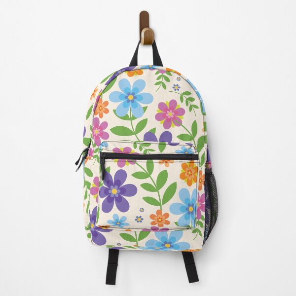 Item preview, Elegant Retro Cartoon Style Flowery Pattern designed and sold by GeekHeadDesigns.