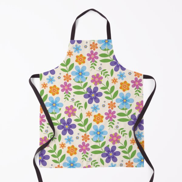 Item preview, Elegant Retro Cartoon Style Flowery Pattern designed and sold by GeekHeadDesigns.