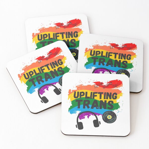 Item preview, Uplifting Trance LGBTQI+ Edition Beautiful Trans Music Lover Gift designed and sold by Nathalie Aynié.