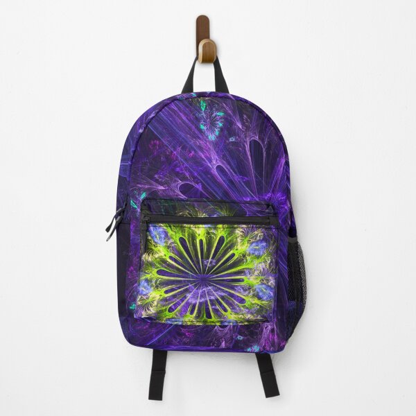 Item preview, Fractal Dreamy Purple and Yellow Floral designed and sold by IssyDesigns.