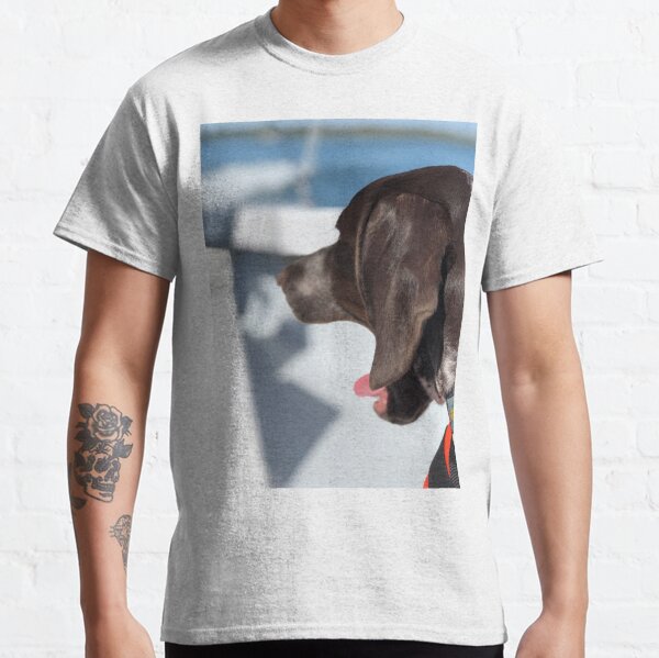 Yawning Puppy Looks Surprised Classic T-Shirt