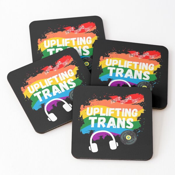 Item preview, Uplifting Trance LGBTQI+ Edition Beautiful Trans Music Lover Gift designed and sold by Nathalie Aynié.