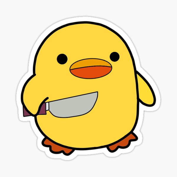 Duck Knife Stickers | Redbubble