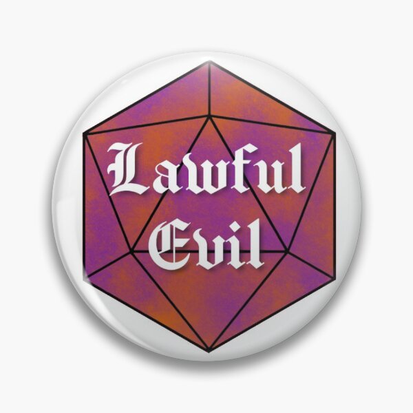 Item preview, Lawful Evil Alignment d20 designed and sold by BriannaZumbro.