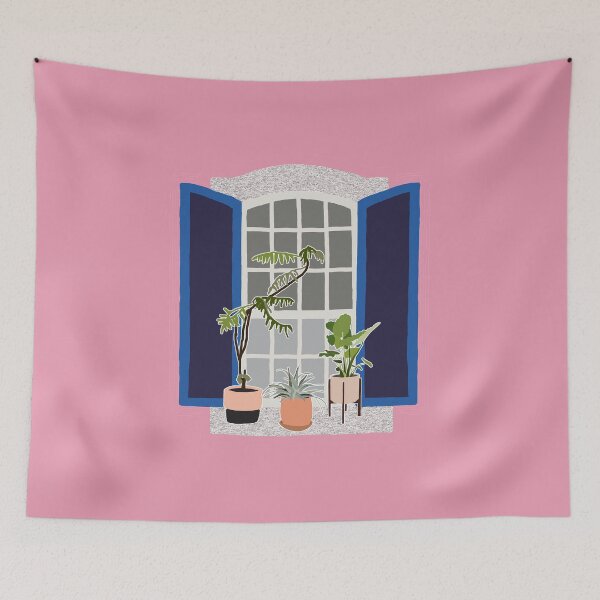 Item preview, Beautiful Window with Potted Plants designed and sold by Eeg29.