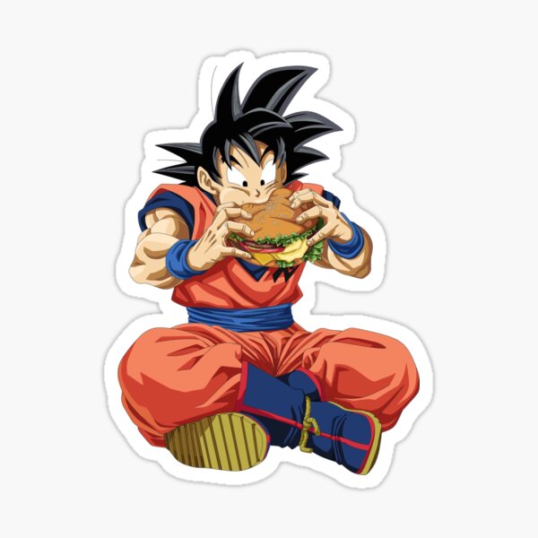 Keep calm and ear hamburger-dragon ball aesthetic Sticker