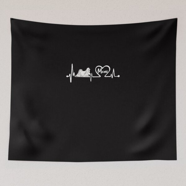 Item preview, Maltese Dog Mom Heartbeat Lover designed and sold by MarleneYost.