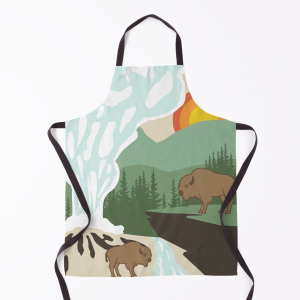 National Park Yellowstone National Park Aprons Redbubble