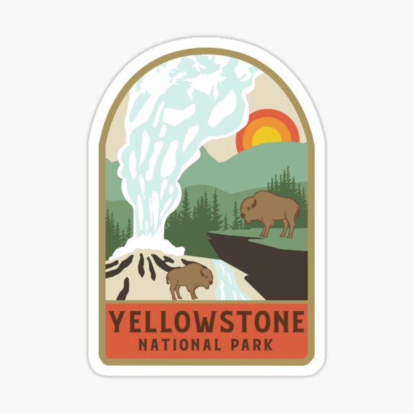 le parc national de Yellowstone Sticker