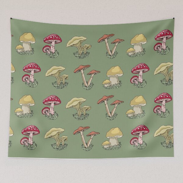 Item preview, Mushrooms Pattern designed and sold by izzychar.