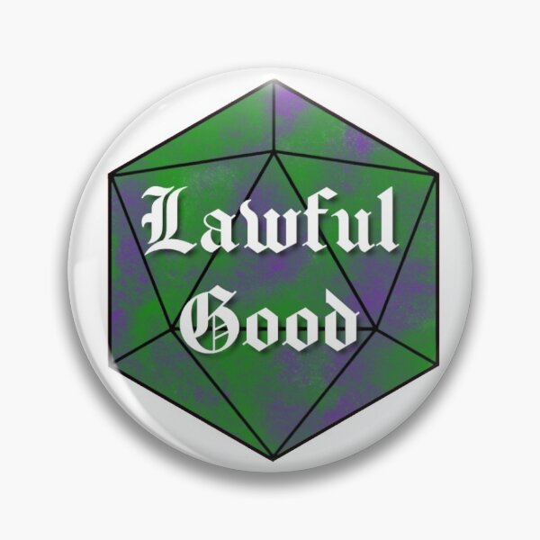 Item preview, Lawful Good Alignment d20 designed and sold by BriannaZumbro.