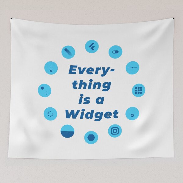 Item preview, Everything is a Widget - Flutter designed and sold by Mechashadow.