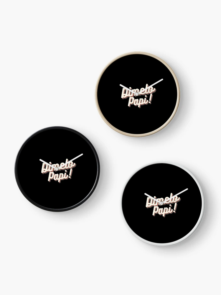 Thumbnail 3 of 4, Clock, Dimelo Papi! designed and sold by RelaxwithPR.
