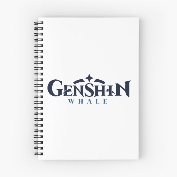 Item preview, Genshin impact whale logo typography designed and sold by Morcawork.