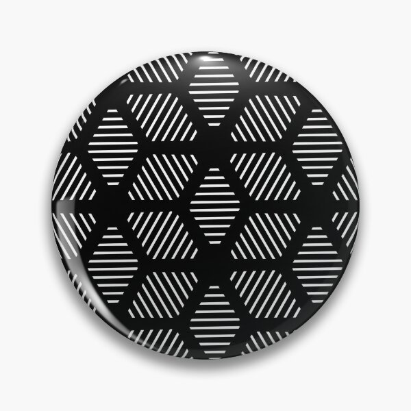 Item preview, Geometric Lines Diamond Shape Tribal Ethnic Pattern Simple Simplistic Minimal Black and White designed and sold by AEJdesign.