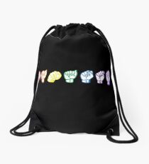 Namaste Sign Language Drawstring Bag